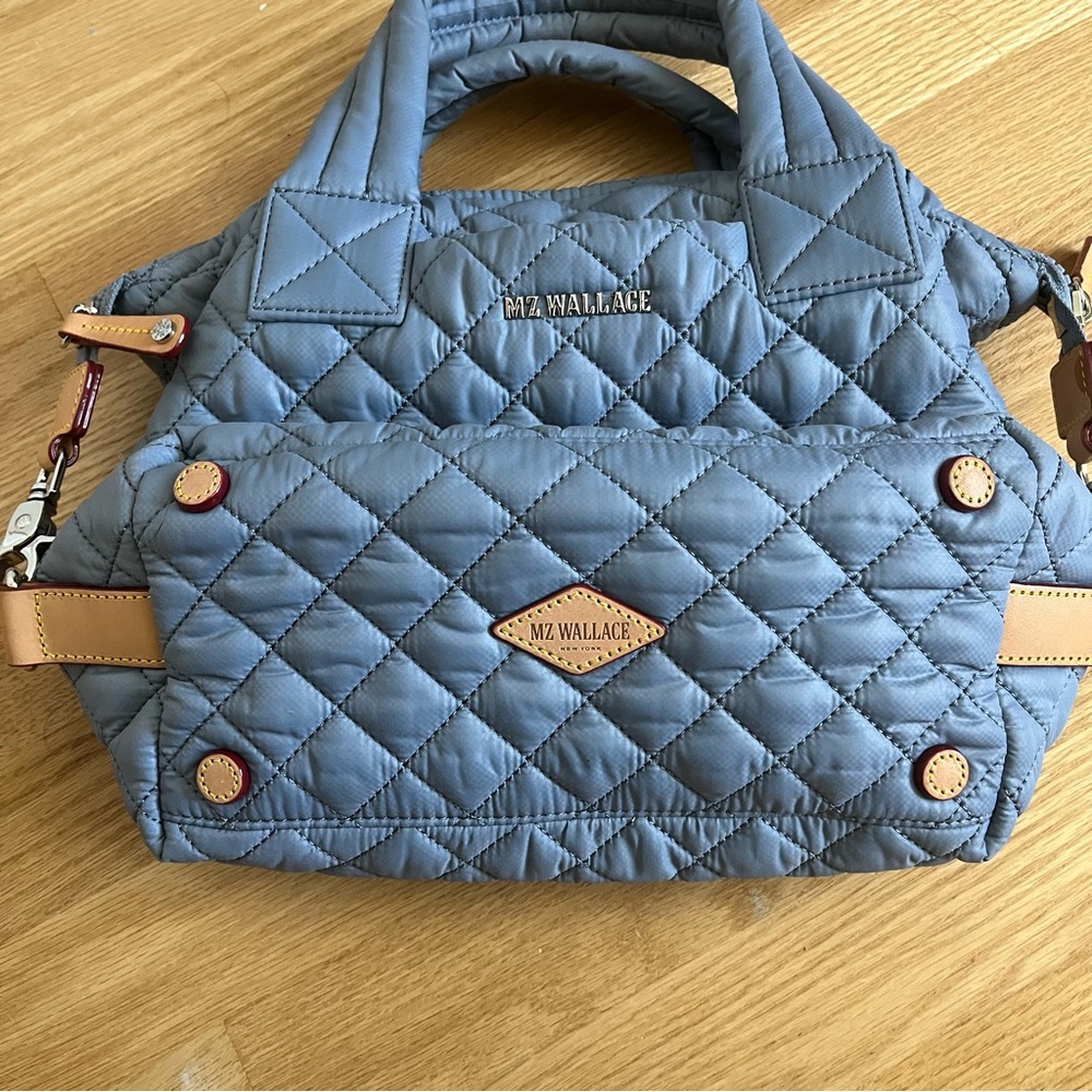 MZ Wallace Small Sutton Deluxe in Stone Blue - Picture 7 of 12